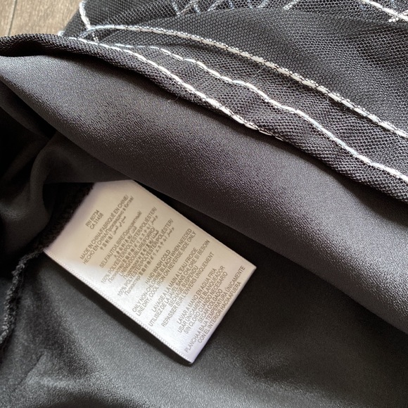 BCBGeneration Sleeveless tank style dress black with white stripes - Picture 11 of 14